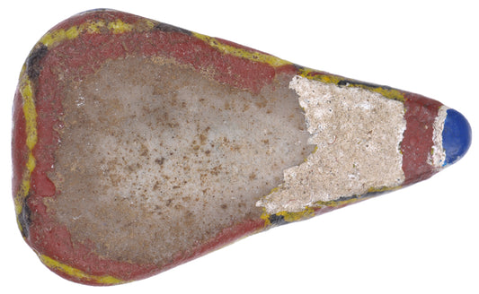 Rare Large Polychrome Kiffa Glass Trade Bead - Mauritania - alternate view