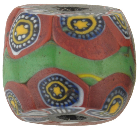 Rare Large Antique Venetian Millefiori Mosaic Glass African Trade Bead - alternate view