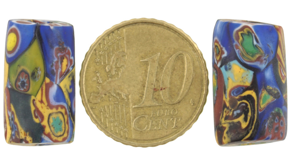 Rare Antique Multimurrine Millefiori Venetian Glass Trade Beads - alternate view