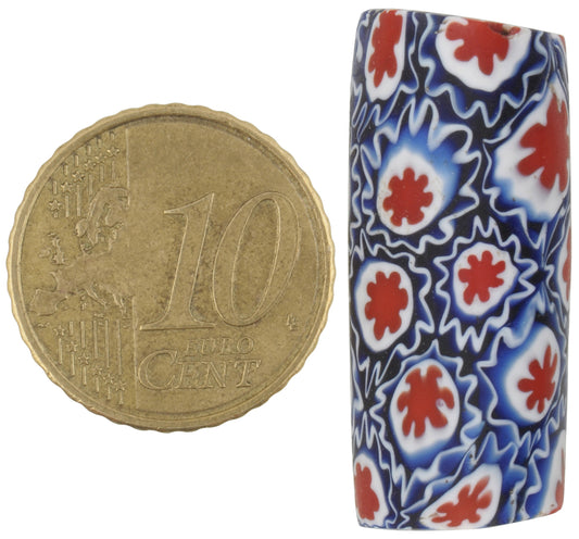 Antique Large Millefiori Mosaic Glass Bead, Venetian Trade Bead - alternate view