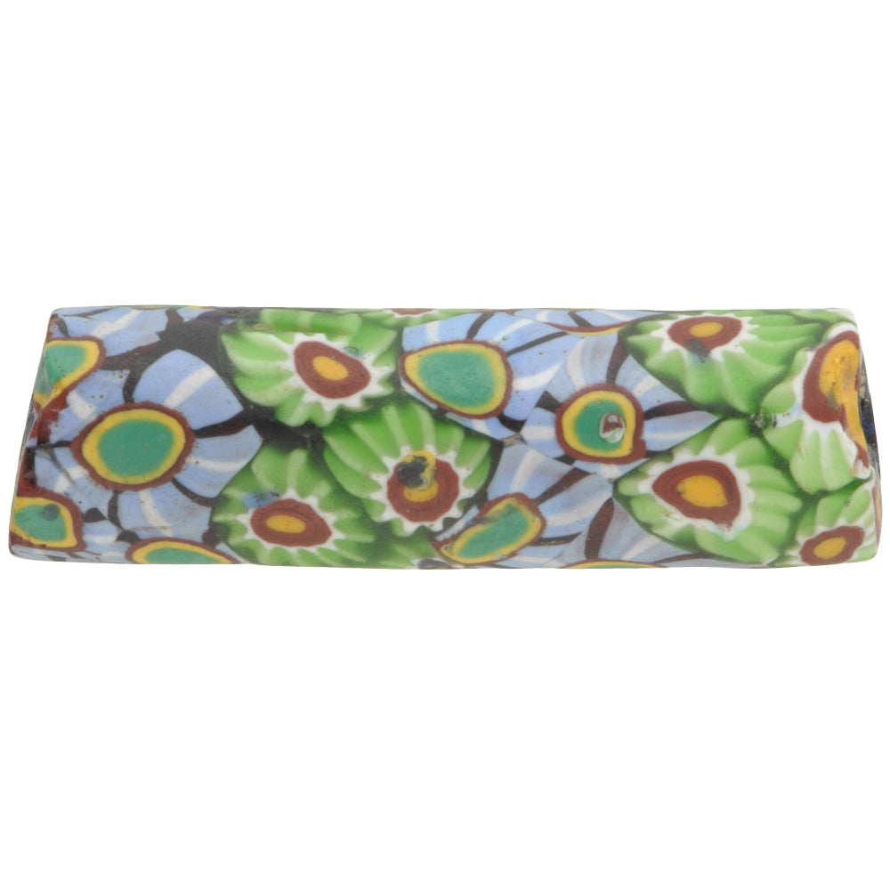 Rare Antique Venetian Millefiori Mosaic Glass Trade Bead, 37Mm, African Trade