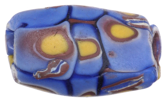 Rare Antique Large Oval Venetian Millefiori Trade Bead, African Glass Bead - alternate view