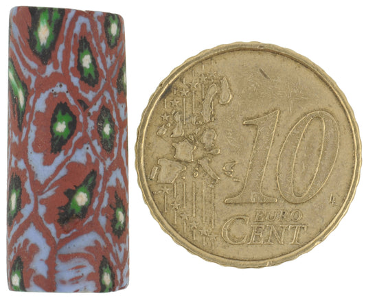 Rare Antique Venetian Millefiori Mosaic Trade Bead - 24 X 10Mm - alternate view