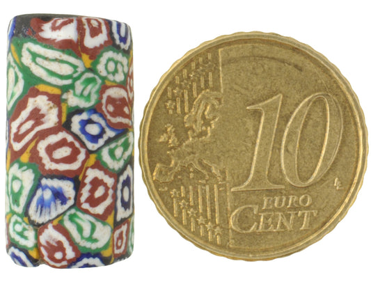 Antique Venetian Millefiori Mosaic Glass Trade Bead - African Trade Bead - alternate view