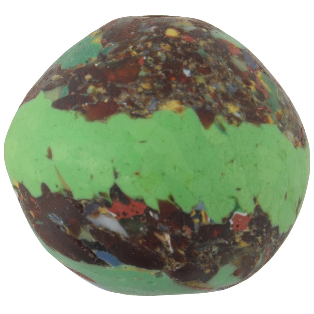 Large African Trade Bead | Recycled Ghana Glass Millefiori Bead