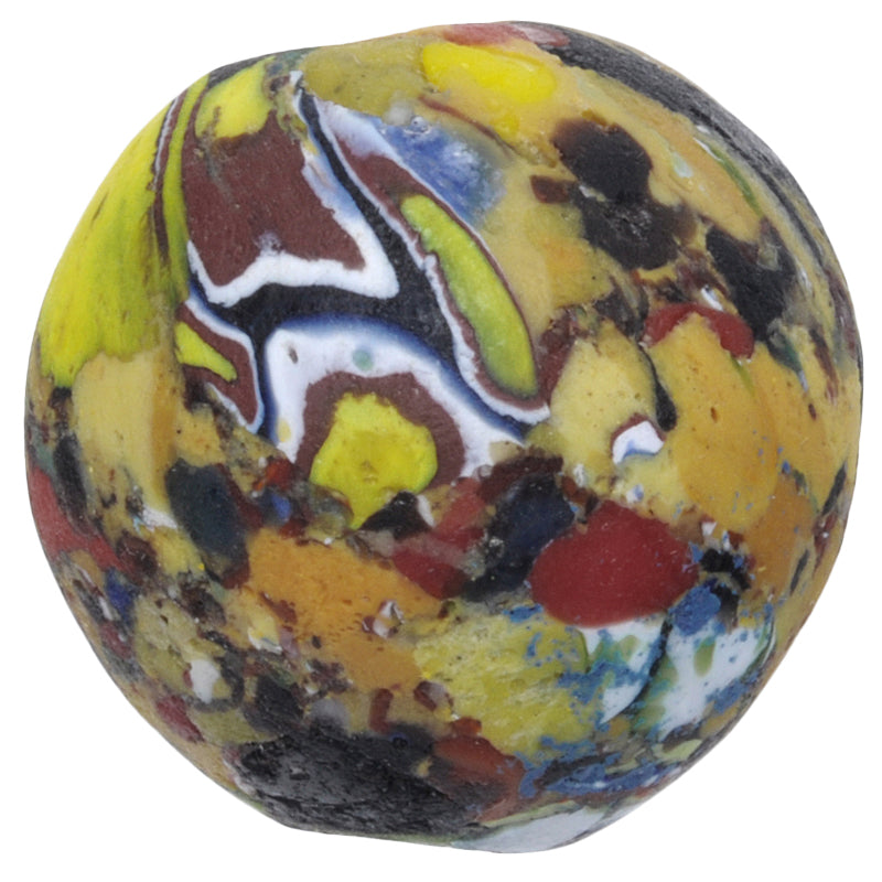Large Recycled African Trade Bead - Venetian Millefiori & Chevron