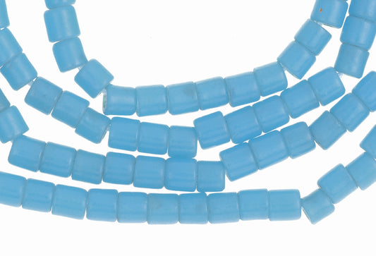 Vintage Small Bohemian Czech Tile Glass Trade Beads, 4Mm - alternate view