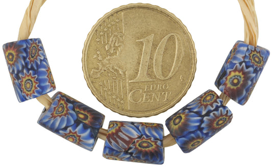 Antique Venetian Millefiori Mosaic Glass African Trade Beads - alternate view