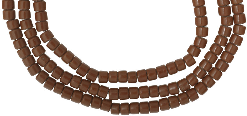 Old Medium Bohemian Czech Glass Trade Beads Strand - 6Mm - alternate view