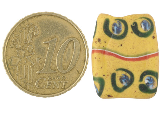 Antique Tabular "Eye" Fancy Venetian Wound Glass Trade Bead 19Mm - alternate view