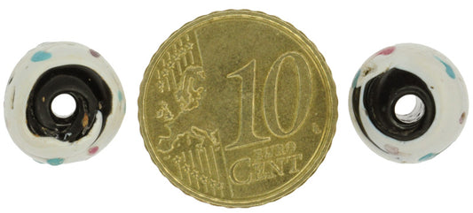 Rare Old "Eye" Venetian Wound Glass Trade Beads, African Trade Beads - alternate view