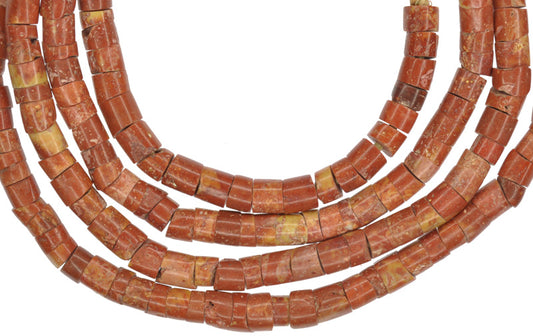 Tiny Bauxite African Trade Beads 4-6Mm - Ghana Tribal Stone Strand - alternate view