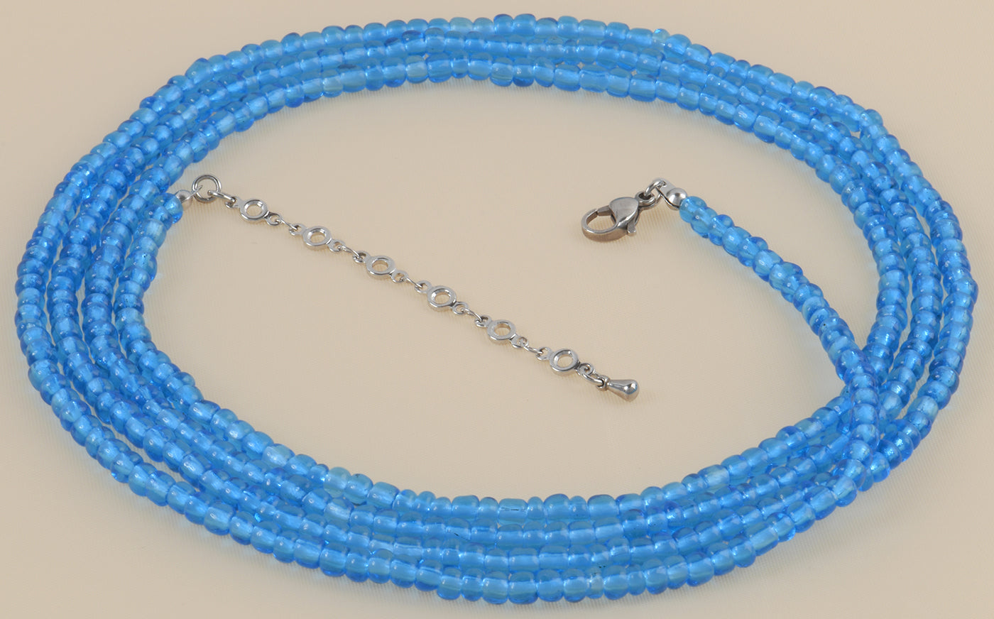 African Waist Beads Handmade Belly Chain Weight Control Ghana Body Jewelry - zoomed-in detail