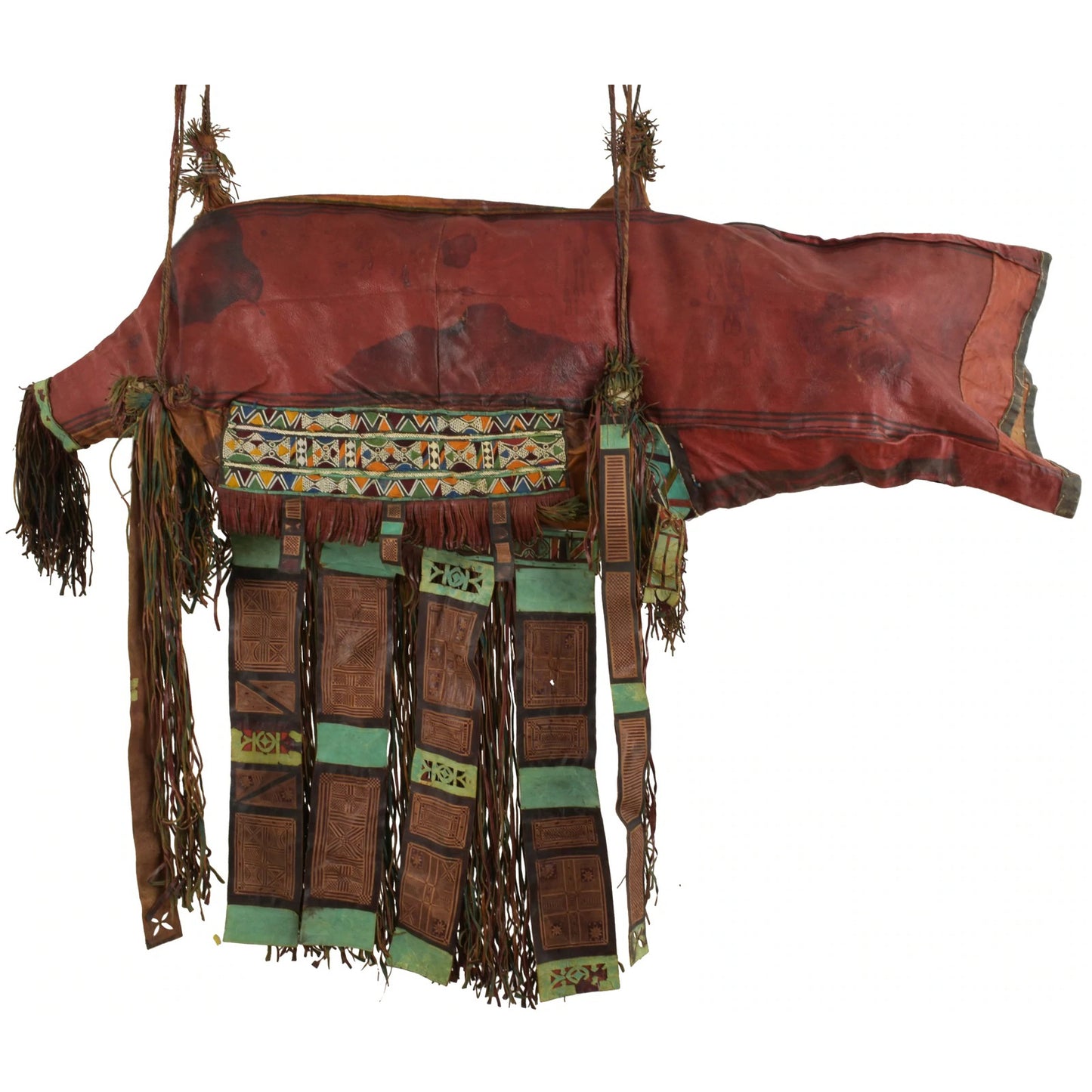 Camel Saddle Bag Old African Tuareg Leather Sahara Niger Mali Sahara Bedouin