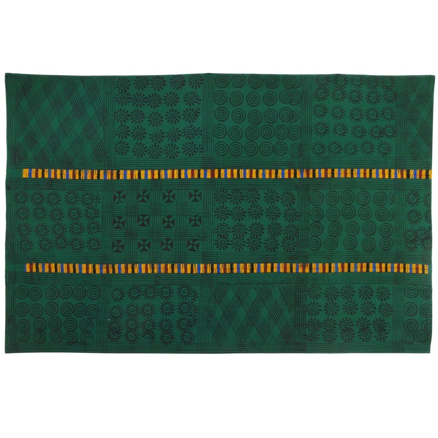 African Art Adinkra Ashanti Cloth Ghana Fabric Hand Stamped West Africa