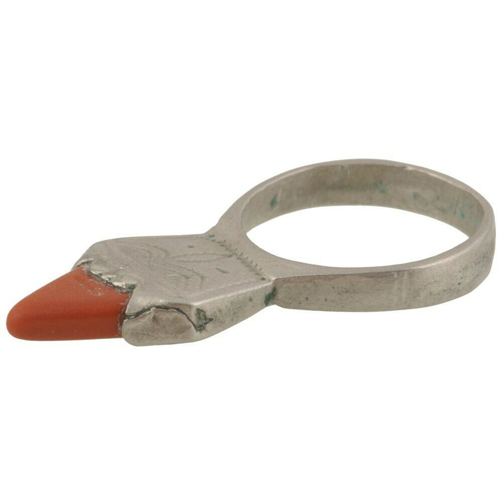 Vintage Tuareg Silver In-Gall Ring – Sahara Nomadic Ethnic Jewelry
