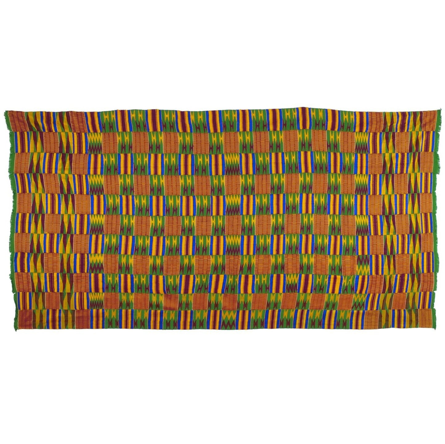 Handwoven Ashanti Kente – Woman Size Vintage 1970s Ceremonial Cloth