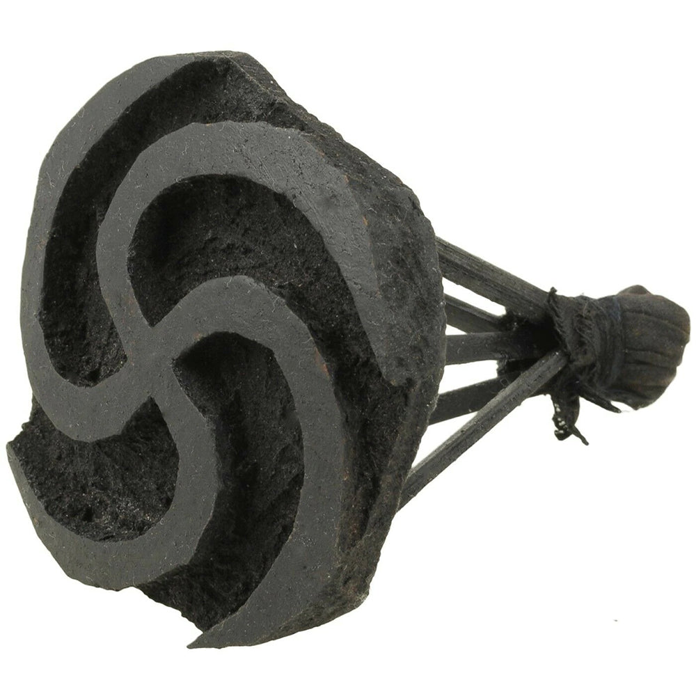 ANANSE NTONTAN Adinkra Stamping Block – Spider‑Web Symbol of Craftiness