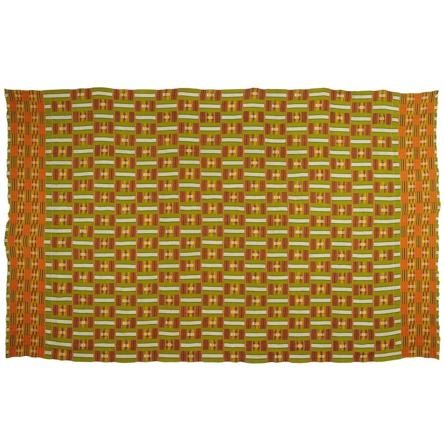 Rare Kente African Ashanti Asante Akan Hand Woven Cloth Ghana Wall Decoration