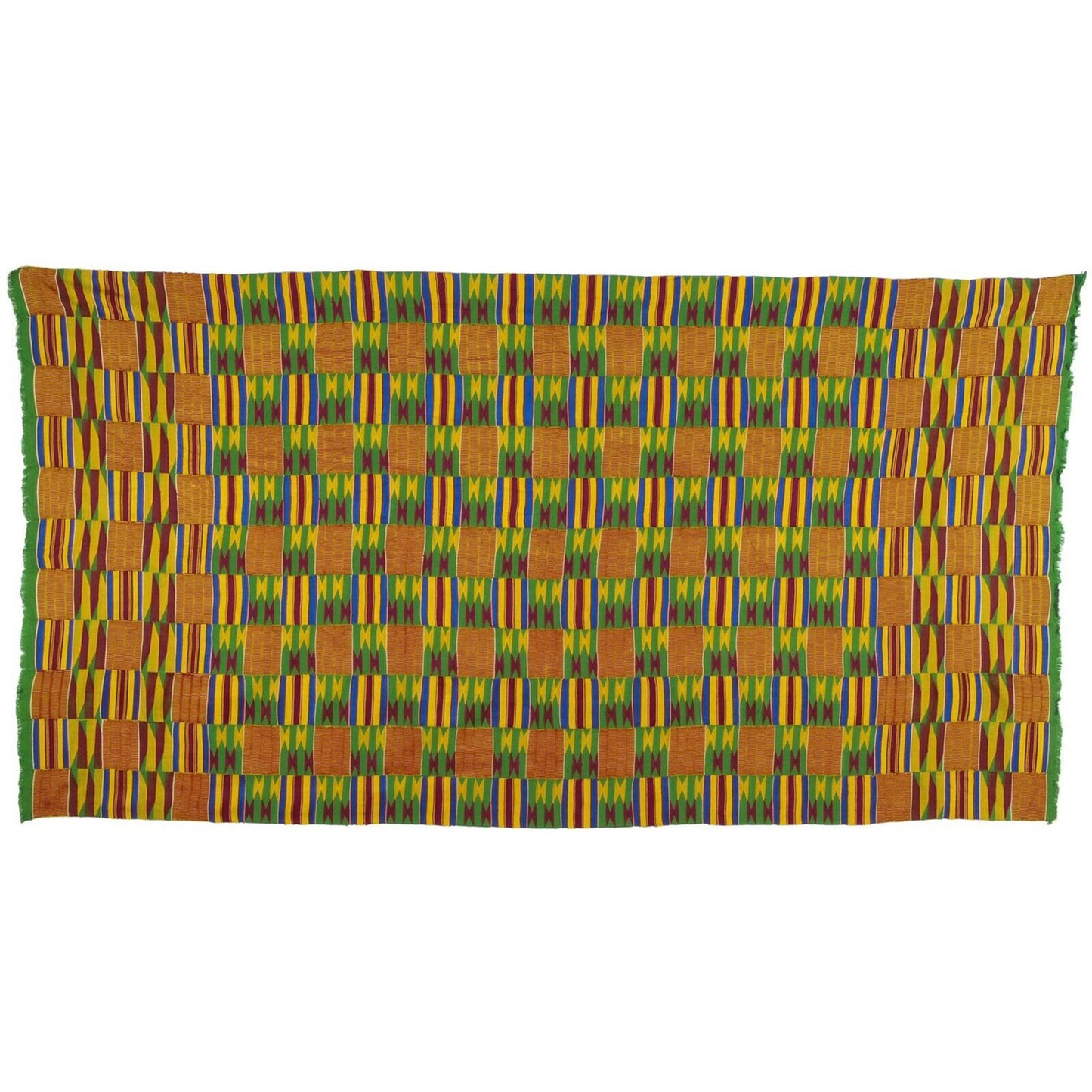 Handwoven Ashanti Kente – Vintage Woman Size 79½" x 44" Cloth
