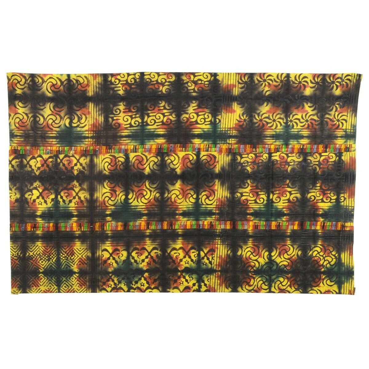Vintage Handwoven Ashanti Adinkra Batik Tie‑Dye Cloth – Woman Size