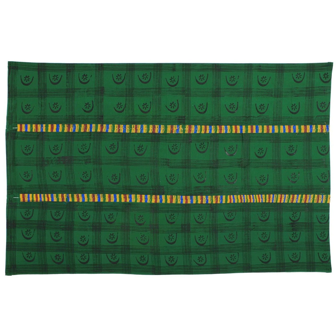 Adinkra Ashanti Cloth African Ghana Art Fabric Hand Stamped West Africa