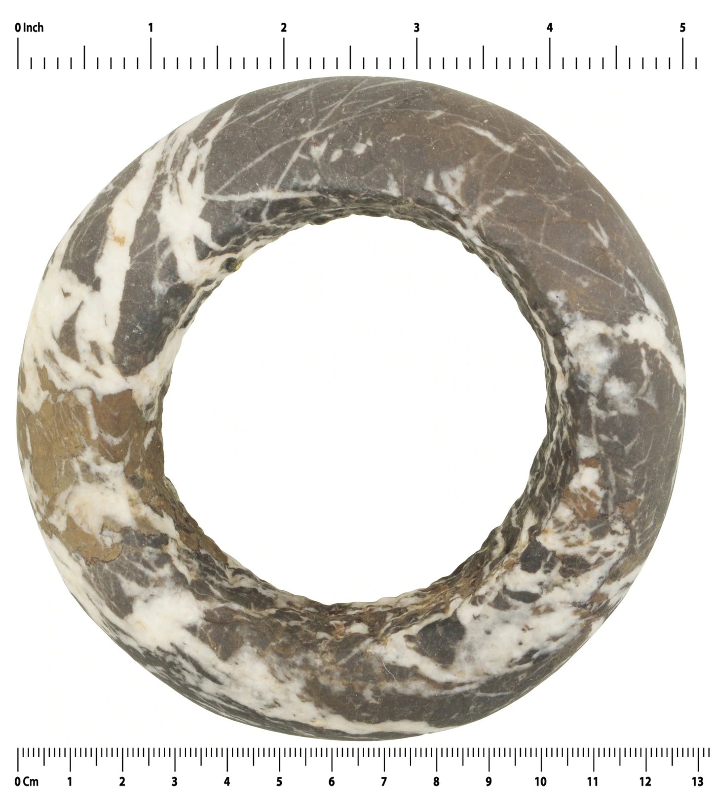 Antique West African Stone Granite Bracelet Armband Currency Mali Dogon Sahara - zoomed-in detail