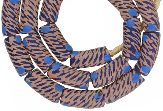 Authentic African Trade Krobo Glass Beads - Recycled & Handmade - alternate view