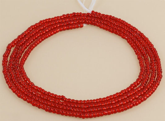Tie On Red Handmade African Waist Beads – Body & Belly Jewelry