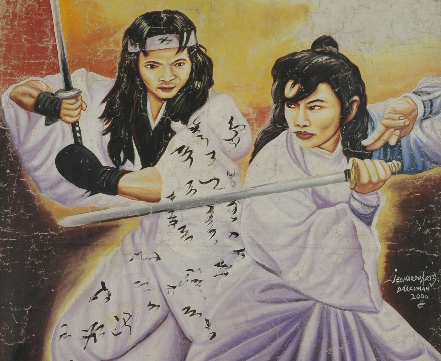 Duel To The Death Movie Poster - Authentic Hand-Painted Art - alternate view