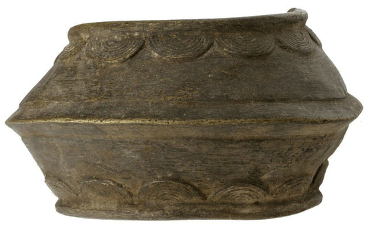 Antique African Brass Bronze Cuff Bracelet Currency Akan Fulani Ghana Ethnic Art - alternate view