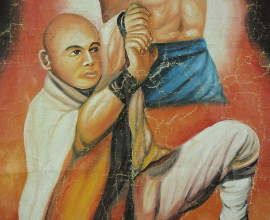 Drunken Monkey - Original Hand-Painted Ghanaian Movie Poster - alternate view