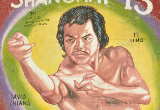 Authentic Shanghai 13 Movie Poster - Hand-Painted Ghanaian Art - alternate view