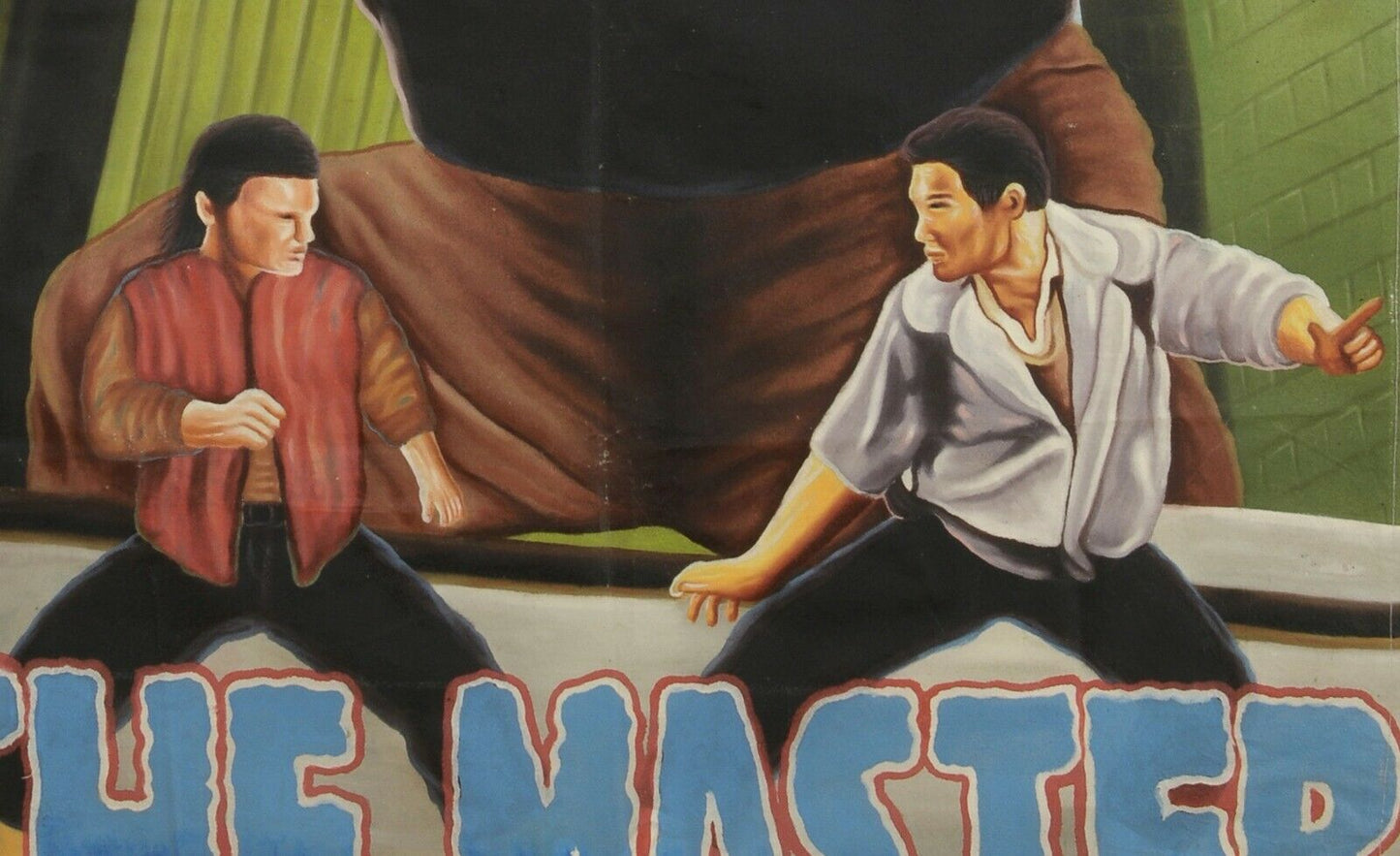 The Master - Martial Arts | Original Ghanaian Hand-Painted Poster - close-up