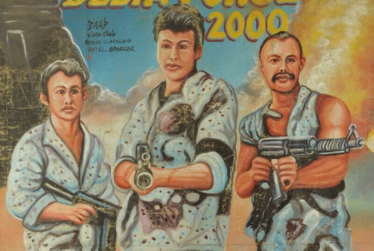 Delta Force 2000: Original Ghana Hand-Painted Movie Poster - 60"X43" - alternate view