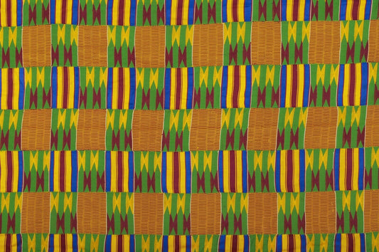 Handwoven Ashanti Kente – Vintage Woman Size 79½" x 44" Cloth