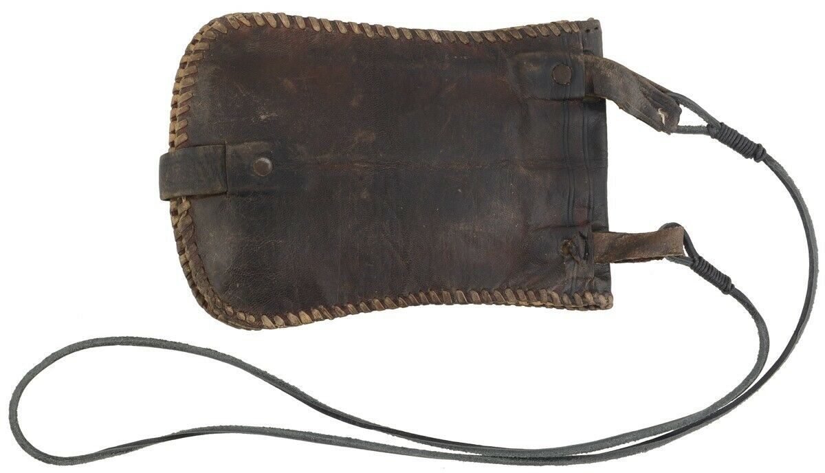 Tuareg Purse Wallet Leather African Handmade Sahara Niger Nigeria Mali Art - alternate view