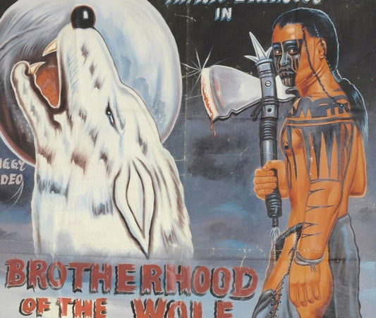 Brotherhood Of The Wolf Ghana Movie Poster - Hand-Painted - alternate view