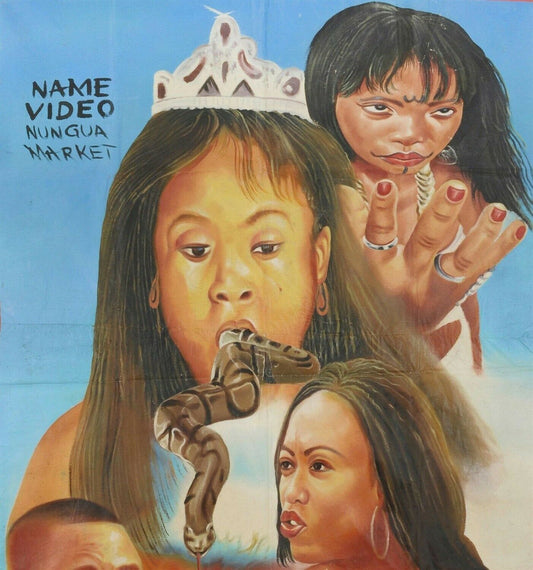 Authentic Tasheena Movie Poster - Hand-Painted In Ghana - alternate view