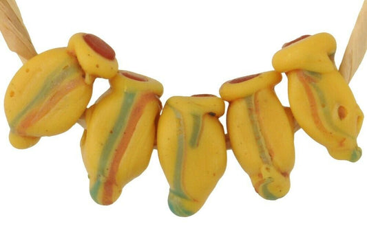 Rare Antique Venetian Lampwork Beads: African Trade, 11-12Mm - alternate view