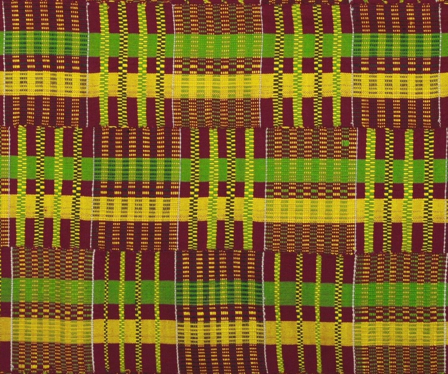Authentic Vintage Silk Handwoven Ashanti Kente Cloth – Woman Size