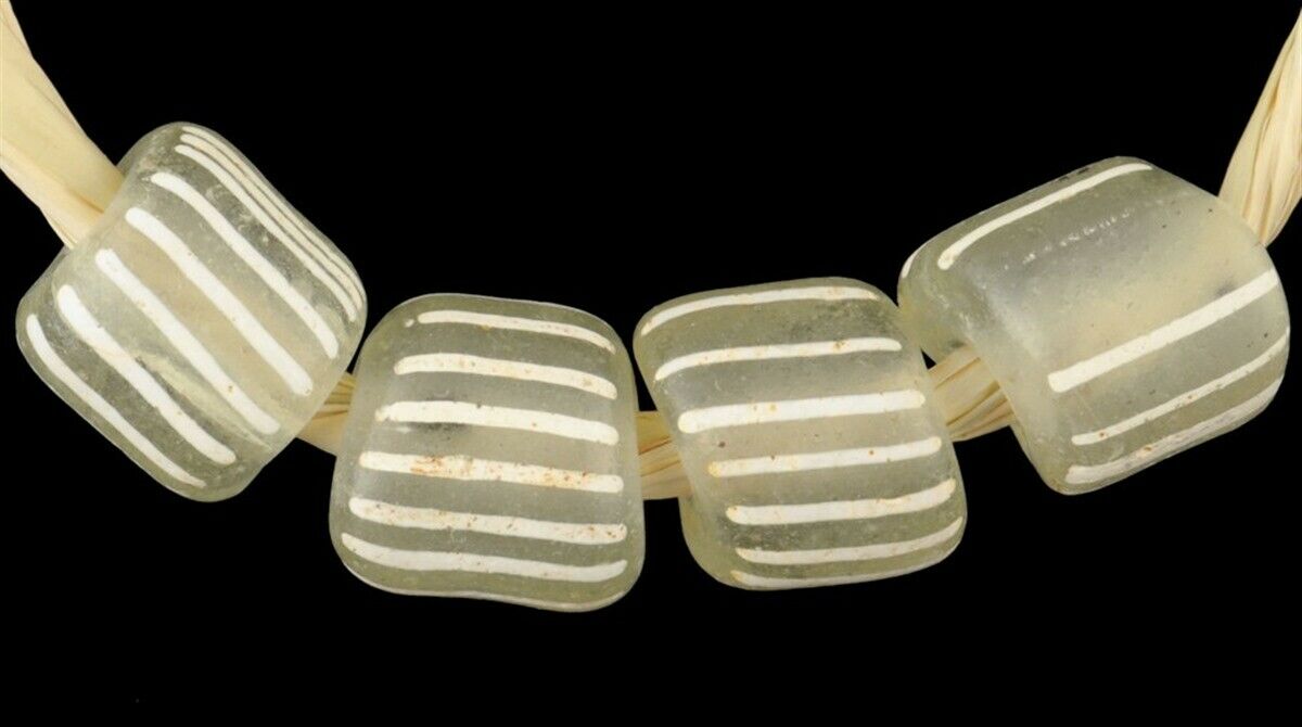 Antique African Trade Beads Gooseberry Venetian Glass Beads Fancy Ghana Trade