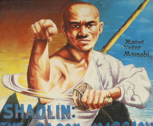 Shaolin The Blood Mission - Original Ghana Hand-Painted Martial Arts Poster - alternate view