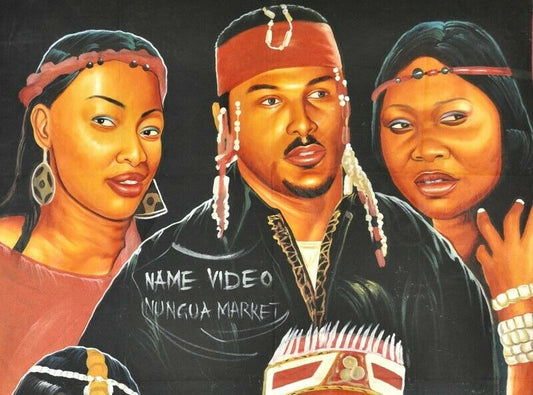 Palace Crisis Movie Poster - Authentic Ghana Hand-Painted Art - alternate view