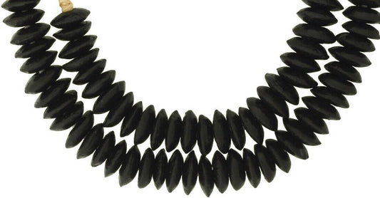 Authentic 14Mm Krobo Recycled Glass Beads - African Trade Beads - alternate view