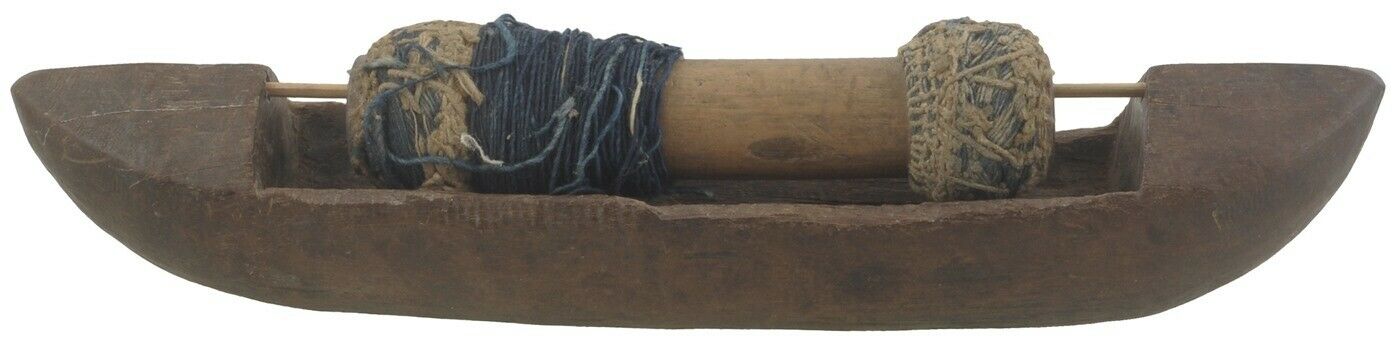 African Art Old Kente Loom Wooden Weaving Tool For Woven Cloth Ashanti Ghana - product focus
