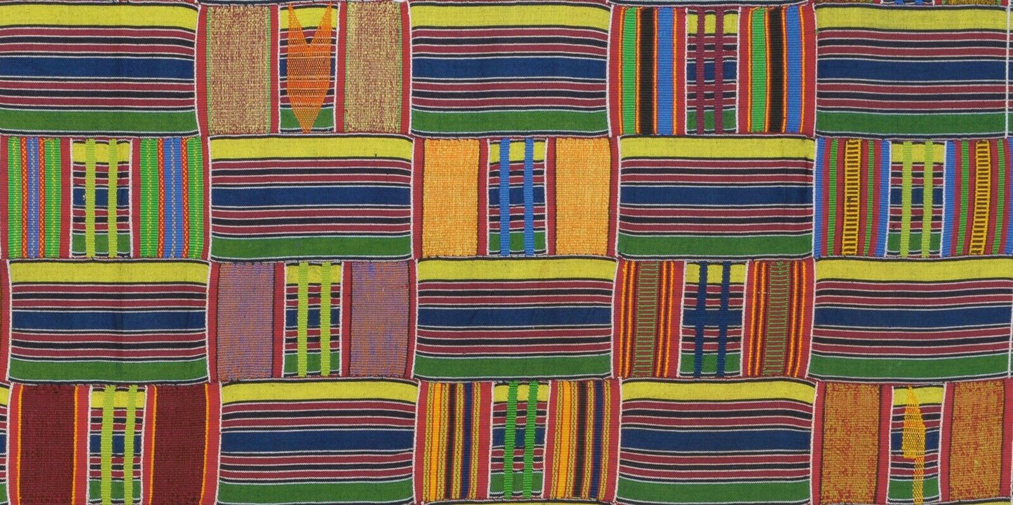 Authentic Vintage Handwoven Ewe Kente Cloth – Woman Size 1970s