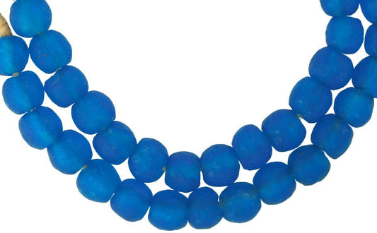 Beautiful Translucent African Trade Bottle Glass Beads 12-13Mm - alternate view