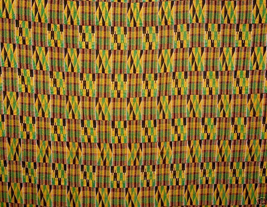 Handwoven Ashanti Kente Vintage 1970s Adwinsa 132″ × 82″