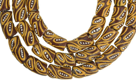 Authentic Ghanaian Powder Glass Beads - 24" Strand - 9Mm - alternate view